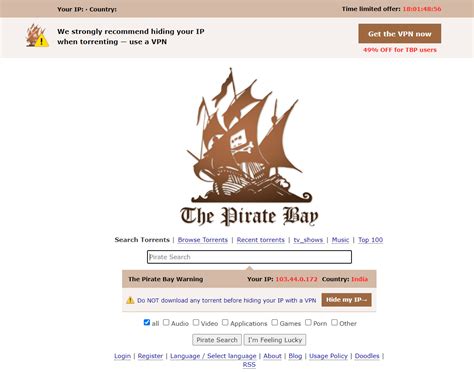 The Pirate Bay Proxy Master List 2022 (Updated January).